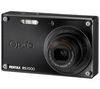 PENTAX Optio   RS1000 - Digitalkamera - Kompaktkamera - 14.0 Mpix - optischer Zoom: 4 x - unterstützter Speicher: SD, SDHC - Schwarz + Ultrakompakte PIX-Ledertasche