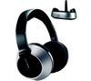 PHILIPS Drahtloser Kopfhörer SHC8545/00 - Schwarz/Metall + Audio-Adapter - Klinken-Doppelstecker - 1 x 3,5 mm Stecker auf 2 x 3,5 mm Buchse