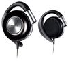 PHILIPS Ear-Clip-Kopfhörer SHS4700/10 - Schwarz-Grau + Audio-Adapter - Klinken-Doppelstecker - 1 x 3,5 mm Stecker auf 2 x 3,5 mm Buchse
