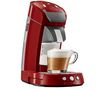 PHILIPS Kaffeemaschine Senseo Latte HD7850/80 - rot + Wieder verwendbare Kaffeepads