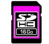PIXMANIA SDHC-Speicherkarte 16 GB  + SD Speicherkarte 2 GB
