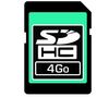 SDHC-Speicherkarte 4 GB + SD Speicherkarte 2 GB
