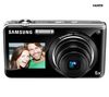 SAMSUNG ST600 - Digitalkamera - Kompaktkamera - 14.2 Mpix - optischer Zoom: 5 x - unterstützter Speicher: microSD, microSDHC - Schwarz + Kompaktes Lederetui 11 x 3,5 x 8 cm + SDHC-Speicherkarte 8 GB + Akku SLB07A