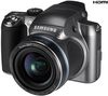 SAMSUNG WB5500 Anthrazit + Kameratasche für Bridgekameras 13 X 11 X 10 CM + SDHC-Speicherkarte 8 GB