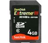 SANDISK Speicherkarte SDHC Extreme III 4 GB