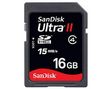 SANDISK Speicherkarte SDHC Ultra II 16GB + SDHC-Speicherkarte Ultra 4 GB