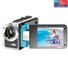 SANYO Xacti Digital Movie HD-Camcorder - wasserdicht - WH1 blau + SDHC-Speicherkarte 8 GB + Câble HDMi mâle/mini mâle plaqué or (1,5m)