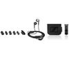 SENNHEISER Ohrhörer CX 400 II - schwarz + Audio-Adapter - Klinken-Doppelstecker - 1 x 3,5 mm Stecker auf 2 x 3,5 mm Buchse