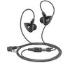 SENNHEISER Ohrhörer IE 7 - Schwarz + Audio-Adapter - Klinken-Doppelstecker - 1 x 3,5 mm Stecker auf 2 x 3,5 mm Buchse