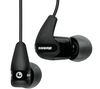 SHURE High Definition Ohrhörer SE210 schwarz + Aufsatz aus gelbem Schaumgummi JSH EA110 (10er Pack)