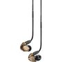 SHURE In-Ear-Ohrhörer SE535V - Metallic Bronze + Audio-Adapter - Klinken-Doppelstecker - 1 x 3,5 mm Stecker auf 2 x 3,5 mm Buchse