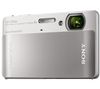 SONY Cyber-shot  DSC-TX5 Silber + Ultrakompakte PIX-Ledertasche + SDHC-Speicherkarte 16 GB