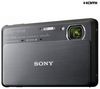 SONY Cyber-shot   DSC-TX9 - Digitalkamera - Kompaktkamera - 12.2 Mpix - optischer Zoom: 4 x - unterstützter Speicher: MS Duo, SD, MS PRO Duo, SDXC, MS PRO Duo Mark2, SDHC-Speicherkarte, MS PRO-HG Duo - Dunkelgrau + Tasche Compact 11 X 3.5 X 8 CM Schwarz 