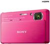 SONY Cyber-shot   DSC-TX9 - Digitalkamera - Kompaktkamera - 12.2 Mpix - optischer Zoom: 4 x - unterstützter Speicher: MS Duo, SD, MS PRO Duo, SDXC, MS PRO Duo Mark2, SDHC-Speicherkarte, MS PRO-HG Duo - Rot + Kompaktes Lederetui 11 x 3,5 x 8 cm + SDHC-Spe