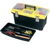 STANLEY Werkzeugbox Jumbo 48 cm + Elektro-Tacker TRE550 für Heftklammern des Typs G und Nägel