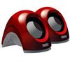 Lautsprecher Notebook Speaker Set SP132 - Rosy Red + .Audio Switcher Headset-Umschalter + Nachfüllpack mit 100 Feuchttüchern