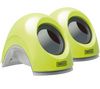 Lautsprecher Notebook Speaker Set SP135 - Lemon and Lime + .Audio Switcher Headset-Umschalter + Nachfüllpack mit 100 Feuchttüchern