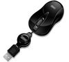 SWEEX Maus Mini Optical Mouse MI050 - Blackberry Black + Spender EKNLINMULT mit 100 Feuchttüchern + Gas zum Entstauben aus allen Positionen 250 ml + Nachfüllpack mit 100 Feuchttüchern
