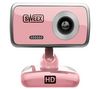 SWEEX Webcam WC066 Rose Quartz Pink + Box mit 20 Reinigungstüchern für TFT-Bildschirm