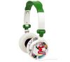 TNB Kopfhörer MUSIC TREND Elektro - Grün-Weiß  + Audio-Adapter - Klinken-Doppelstecker - 1 x 3,5 mm Stecker auf 2 x 3,5 mm Buchse