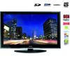 TOSHIBA LCD-Fernseher 42ZV625DG + TV-Möbel E1000 schwarze Glasoberflächen