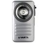 VARTA Taschenlampe mit Metallgehäuse Silver Light 4,5 V + Batterien High Energy