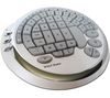 WOLFKING Gaming-Tastatur Warrior Gamepad - weiß + Druckluftspray Gaming Duster (100 ml) + Mousepad CT medium 4mm schwarz