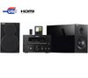 YAMAHA PianoCraft  Mikroanlage CD/USB/MP3/WMA MCR330 schwarz + Kabelloser Infrarot-Kopfhörer SHC2000/00
